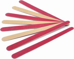 Emery Boards Nail Care kit with Nail File Buffer, 100pcs/lot Wooden Nail File 150/150 Grits Sanding Nail Polish Blocks