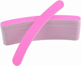 Emery Boards Nail Care kit with Nail File Buffer, 25pcs Nail Art Sanding Buffer Wood Blocks 180/180 Curve Nail File