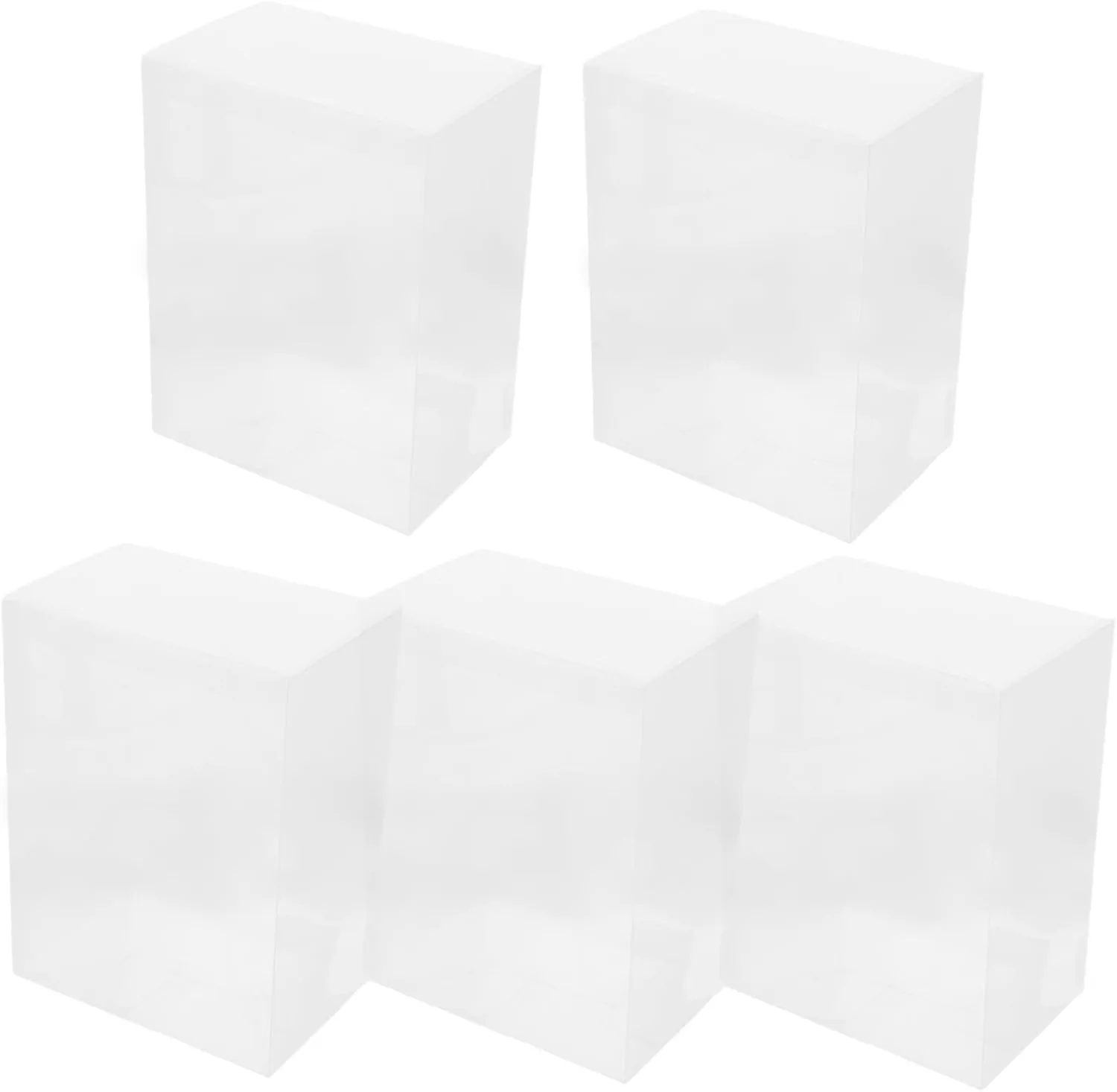 ERINGOGO Pcs Chic Glass-Topped Boxes Rotating Storage for Collectible Dolls Mini Figures and Action Figures