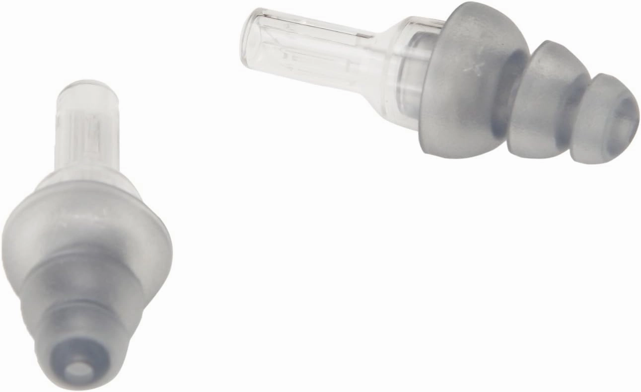 Etymotic Research ER20 High-Fidelity Earplugs, Frost with Clear Stem, 1 Pair Standard Fit, Clamshell Packaging