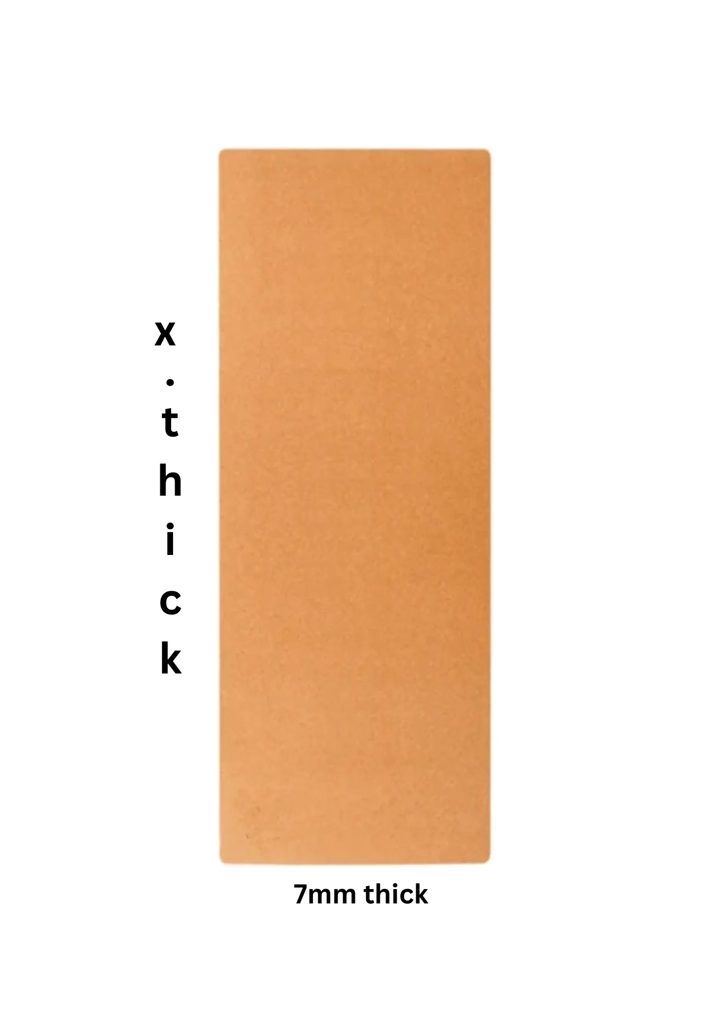 Extra Thick Cork Yoga Mat with Rubber Back | Plain | 7 mm