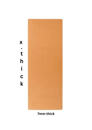 Extra Thick Cork Yoga Mat with Rubber Back | Plain | 7 mm