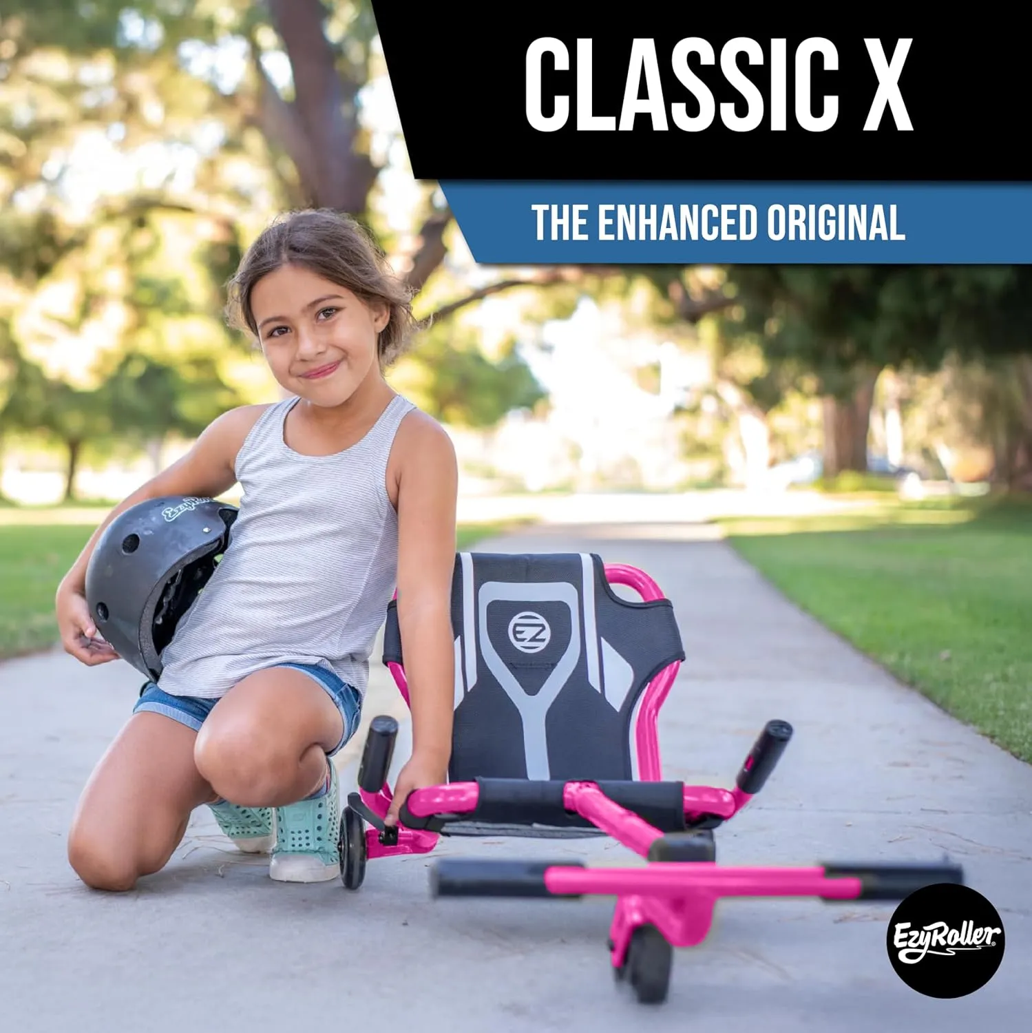 EzyRoller Classic X Ages 4 , 45lbs - 120lbs - Pink