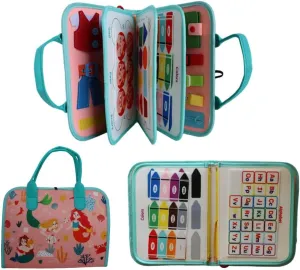 Felt Interactive Book Toddler Busy Book Learning Toys for 3  Years Old Children Busy Board for Children with Autism - Ocean Mermaid