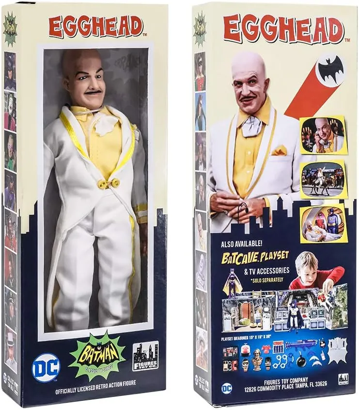 Figures Toy Company Batman Classic TV Series Boxed 8 Inch Action Figures: Egghead