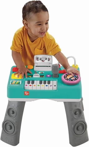Fisher-Price Fun DJ Activity Table Fisher-Price Fun & Learn Music Educational Toy Funny DJ Activity Table for Baby & Toddler HRB61