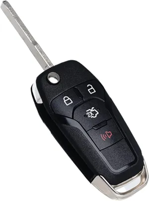 Flip Key Fob Replacement Fits for Ford Fusion 2013 2014 2015 2016 Keyless Entry Remote Control N5F-A08TAA 164-R7986 5924003 315Mhz 4 Button BTN