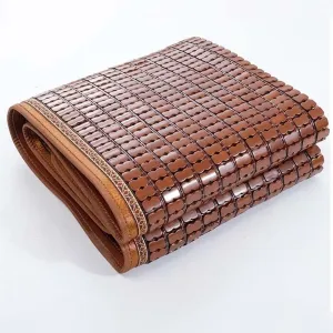 Foldable Natural Bamboo Summer Sleeping Mat, Foldable Cooling Mat for Bed, Home Quick Cooling Textile Rattan Mat, Bamboo Sleeping Mat for Home School Dormitory