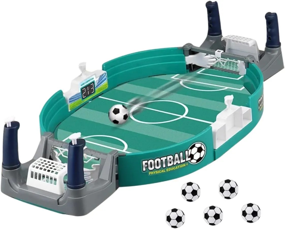 Foosball Table for Boys and Girls Mini Soccer Game 2 Player Interactive Board Game Abs Boys and Girls Toys