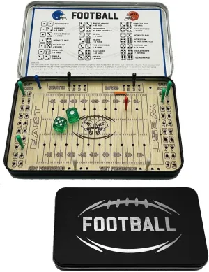 Football Travel Game,Tabletop Football Games,Football Board Game,Travel Game Baseball Football Knuckle Dice Table Game for Adults (Football)
