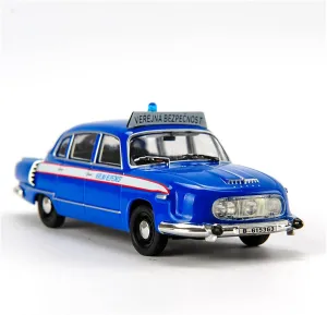 for Tatra 603 1 43 Alloy Police Car Model Classic Retro Ornaments Collectibles Gifts Toy Non-Remote App Controlled Toys