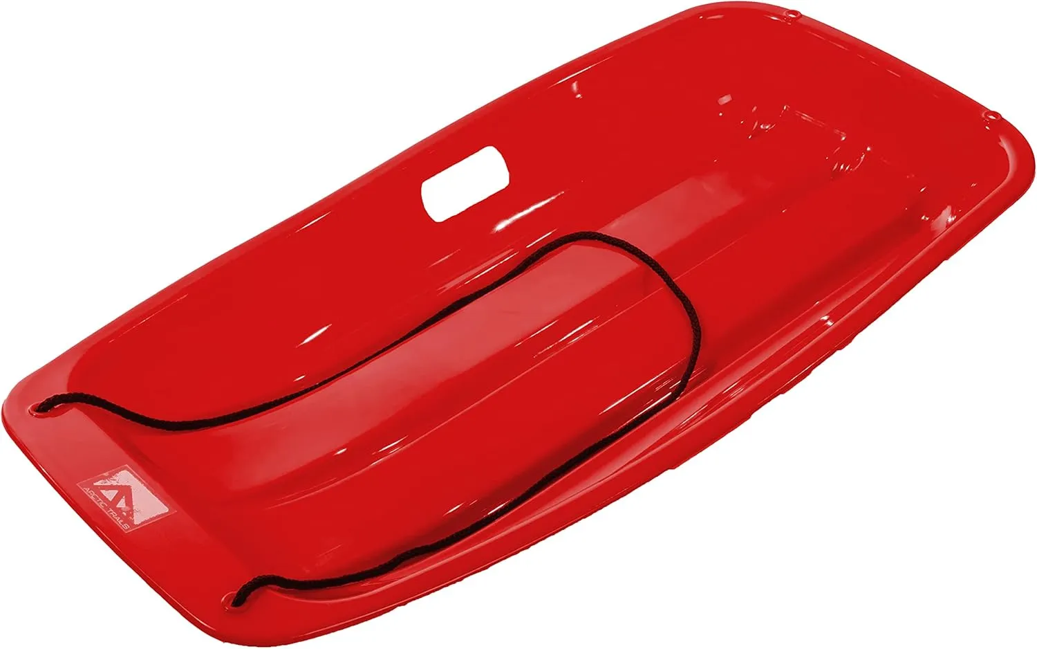 Franklin Sports Kids Toboggan Sled - Kids Saucer Sled - Arctic Trails Plastic Snow Sled for Children - Heavy Duty Sled with Handles