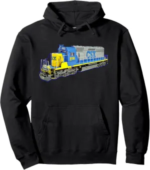 Freight Train CSX Engine Pullover Hoodie