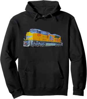 Freight Train Union Pacific Engine Pullover Hoodie