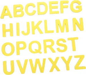 Fridge Calendar 26pcs Capital Letter Decor for and Alphabet Learning Refrigerator