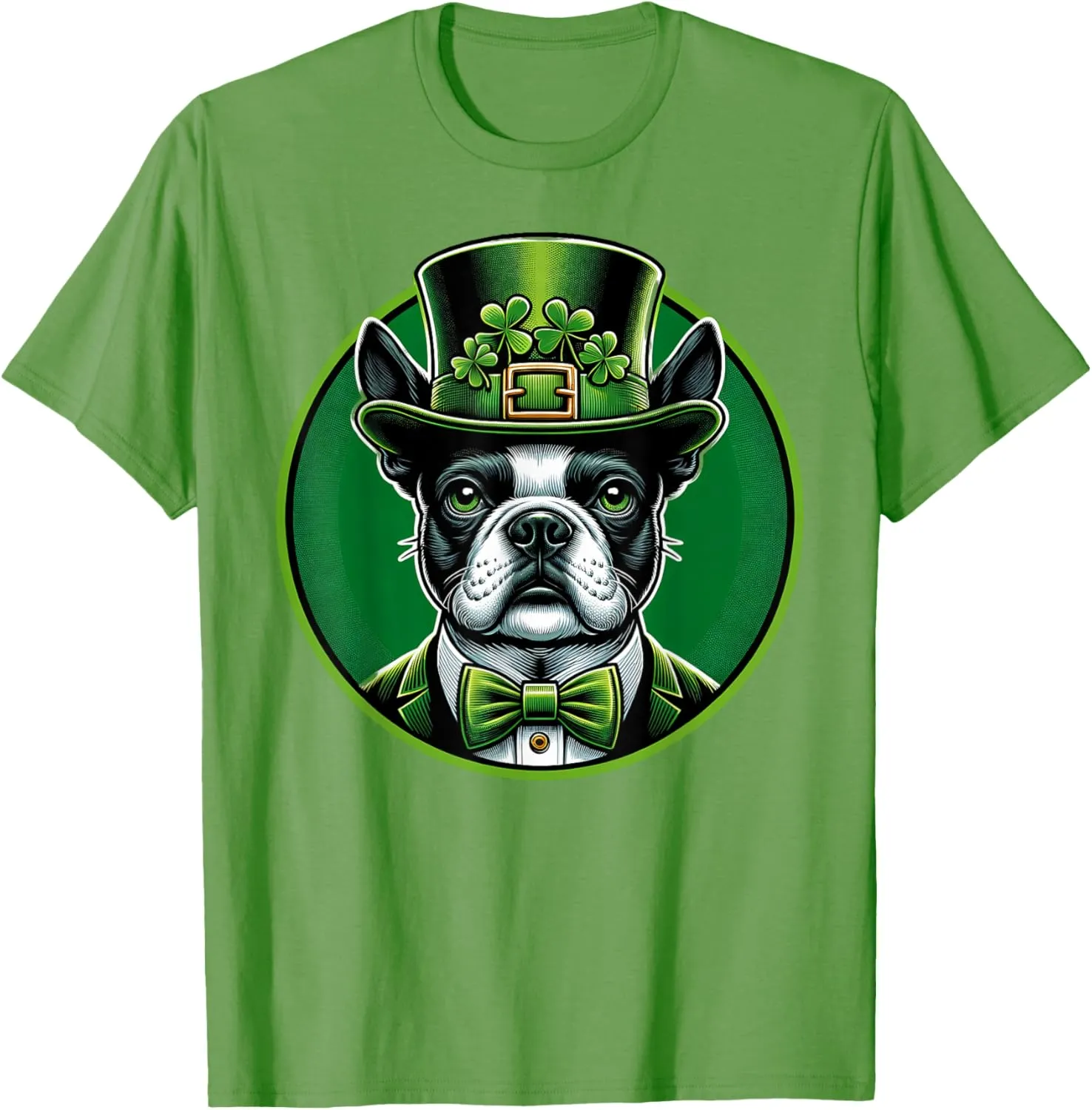 Funny Boston Terrier Dog St Patricks Day Irish Pet Lover T-Shirt