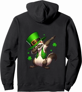 Funny Dabbing Ferre St Patricks Day Boys Dab Leprechaun Pullover Hoodie