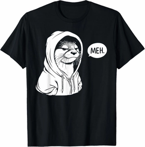 Funny Meh Otter Gifts for Otters Lovers T-Shirt