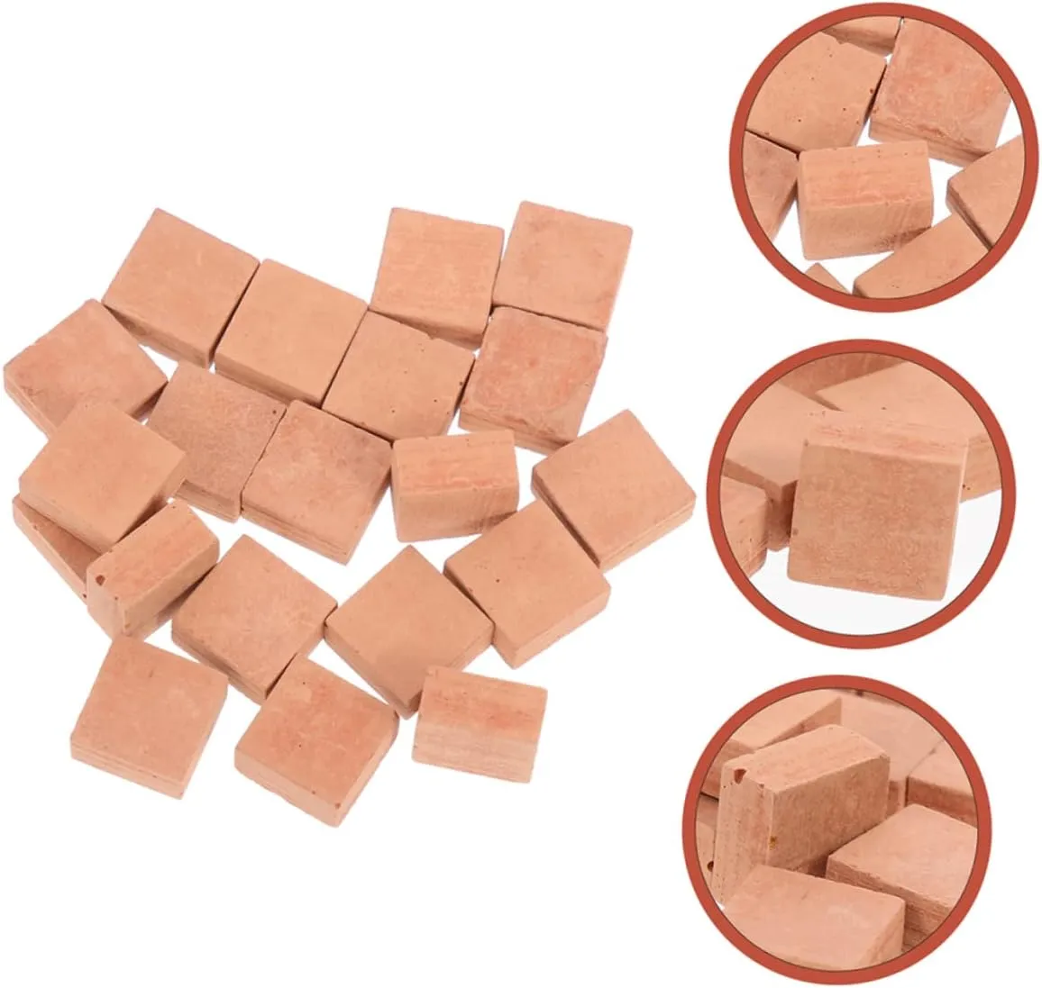 GALPADA 4sets 40pcs Miniature Brick Models DIY Building Blocks for Crafting Realistic Scenes Smooth Surface for Safe Use for Train Layouts and Architectural Displays 40pcs*4