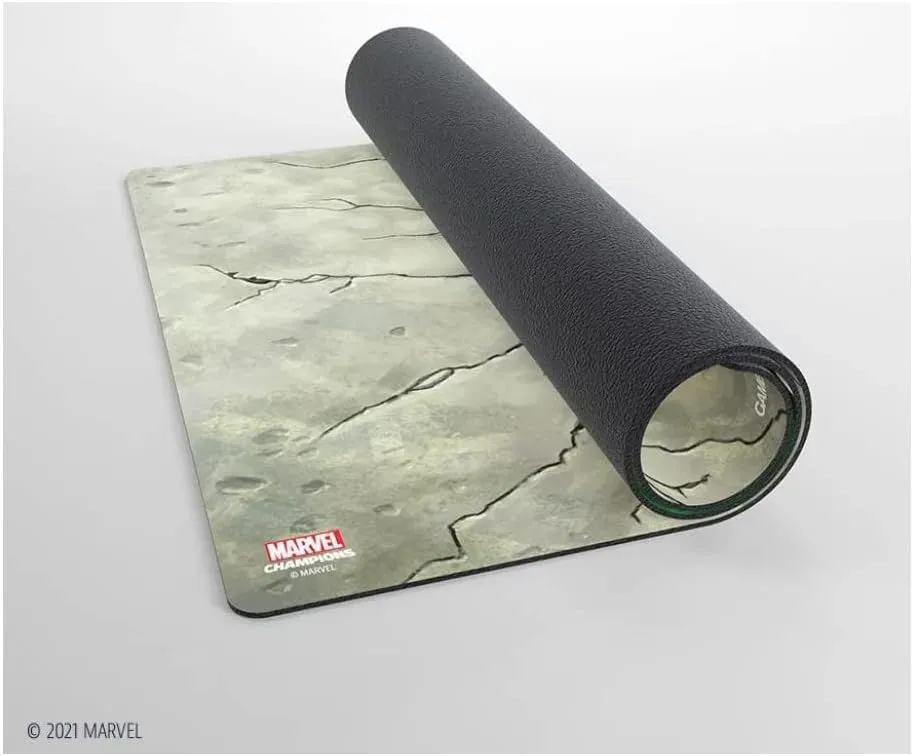 GameGenic Marvel Champions Hulk Game Mat | Slip-Resistant 24" by 14" Rubber Mat | Designed for Use with Marvel Champions The Card Game | Compatible with Other TCGs and LCGs, Various (GGS40016ML)