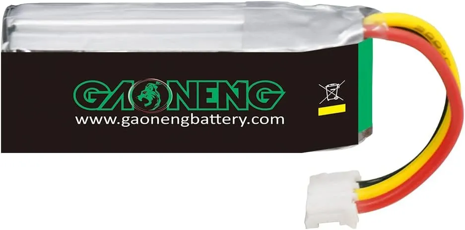GAONENG 4pcs GNB Batteries 2S LiPo 350mAh HV 7.6V 70C PH2.0 3PIN LiPo Battery for RC Car 1:28 1/28 4WD Drift onload offload K969 K989 wltoys Brushed