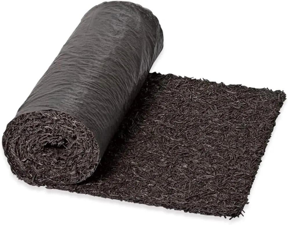 Gardener's Supply Company 100% Recycled Rubber Walkway | Natural Looking Permanent Mulch Solution | Garden Pathway, Barrier & Edging Border Mat - 8' x 2'
