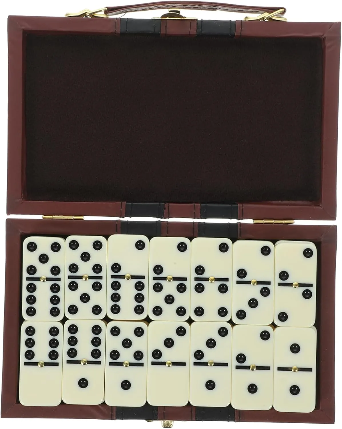 Garneck 1 Set Set Dominoes Only Travel Domino Blocks Plaything Party Favors Domino with Case