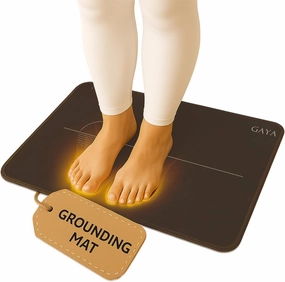 GAYA Grounding Mat for Feet, Sleep Improvement, Back Pain Relief, Muscle Relaxation & Stress, Earthing Pads for Bed, Ground for Desk, Earth Mats, Bedding Pad (24''X16'')