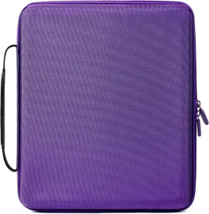 GEAoffice Upgrade Card Binder 9 Pockets, EVA Trading Card Binder for 756 Cards, Durable Sports Card Collection Binder, Card Album Holder Folders for MTG, TCG, Game Cards & Sports Cards, Purple