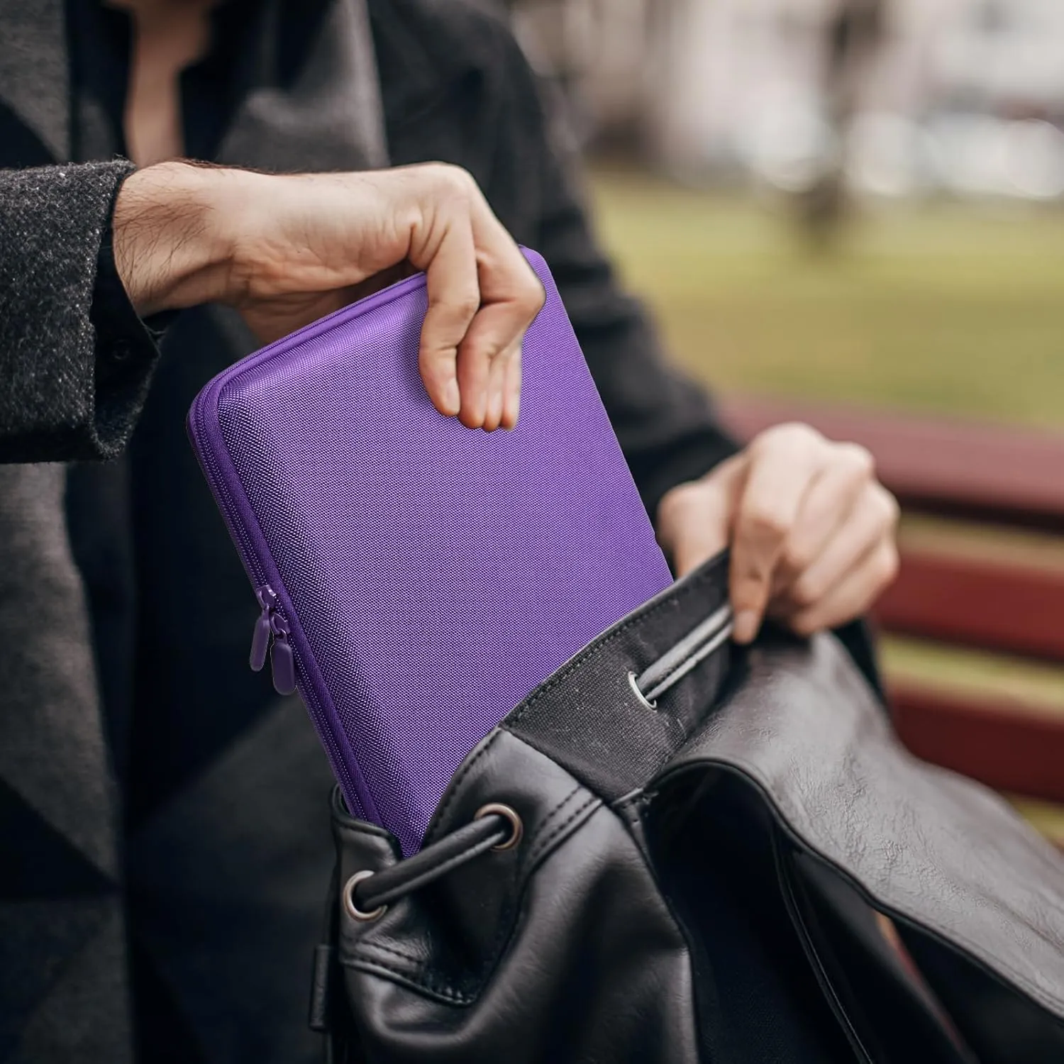 GEAoffice Upgrade Card Binder 9 Pockets, EVA Trading Card Binder for 756 Cards, Durable Sports Card Collection Binder, Card Album Holder Folders for MTG, TCG, Game Cards & Sports Cards, Purple
