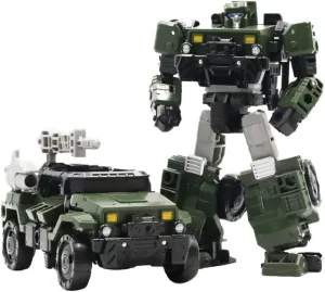 Generations War for Cybertron Siege Deluxe Class WFC-S35 Red Alert/WFC-S10 Sideswipe/WFC-S9 Hound Action Figure Deformation Alloy Car Robots, Multicolor