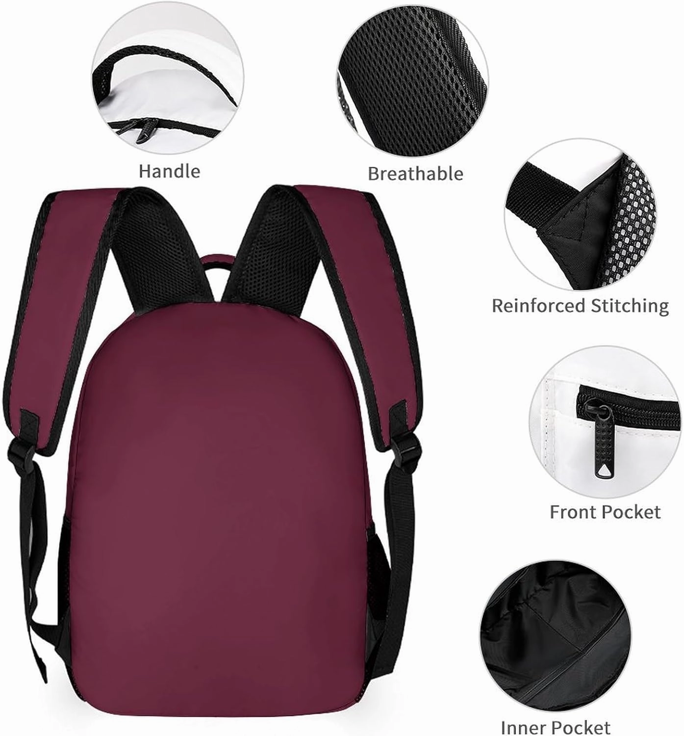 Generic Custom Backpack High Capacity Bag Hockey Fans Gifts for Teenager Men Women, Add Name & Number