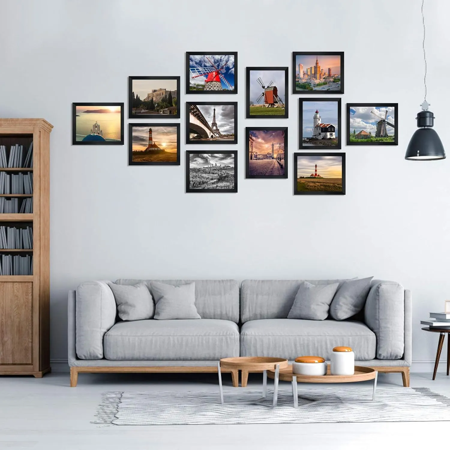 Giftgarden Black 8x10 Picture Frame Bulk, Multi 8 x 10 Photo Frames Set for Wall Hanging or Tabletop, 12 Pack