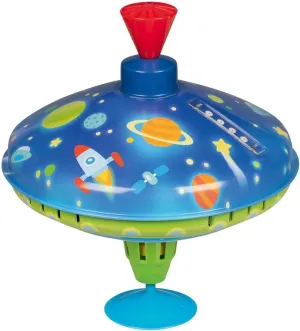 Goki Metal Humming Spinning Top with LED Lights, Multicolored, Unisex Infant