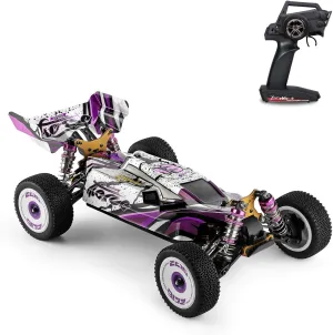 GoolRC WLtoys 124019 RC Car,1/12 Scale 2.4GHz Remote Control Car,4WD 60km/h High Speed Racing Car,Off-Road Buggy Drift Car RTR with Aluminum Alloy Chassis,Zinc Alloy Gear and 1 Battery