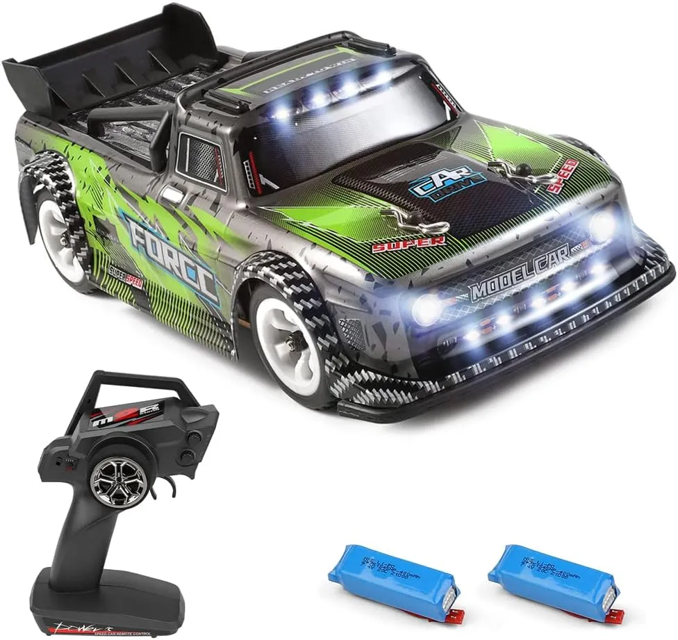 GoolRC WLtoys 284131 RC Drift Car, 1:28 Scale 4WD 30KM/H High Speed Electric Drifting Car RTR, Metal Chassis, 2 Batteries for Adults