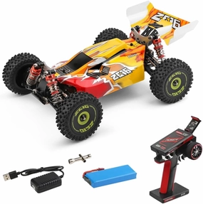GoolRC WLtoys 144010 RC Car, 1:14 Scale 2.4GHz High Speed Racing Buggy Drift Car with Brushless Motor and Metal Chassis for Kids and Adults Off-Road