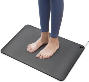 Grounding Mat for Energy, Pain Relief, Inflammation, Balance, Sleep, Grounding Wellness, Earthing Connected, Therapy & Sleep, Office, Work. 20 Foot Cord, 24x16 Premium Conductive Material.