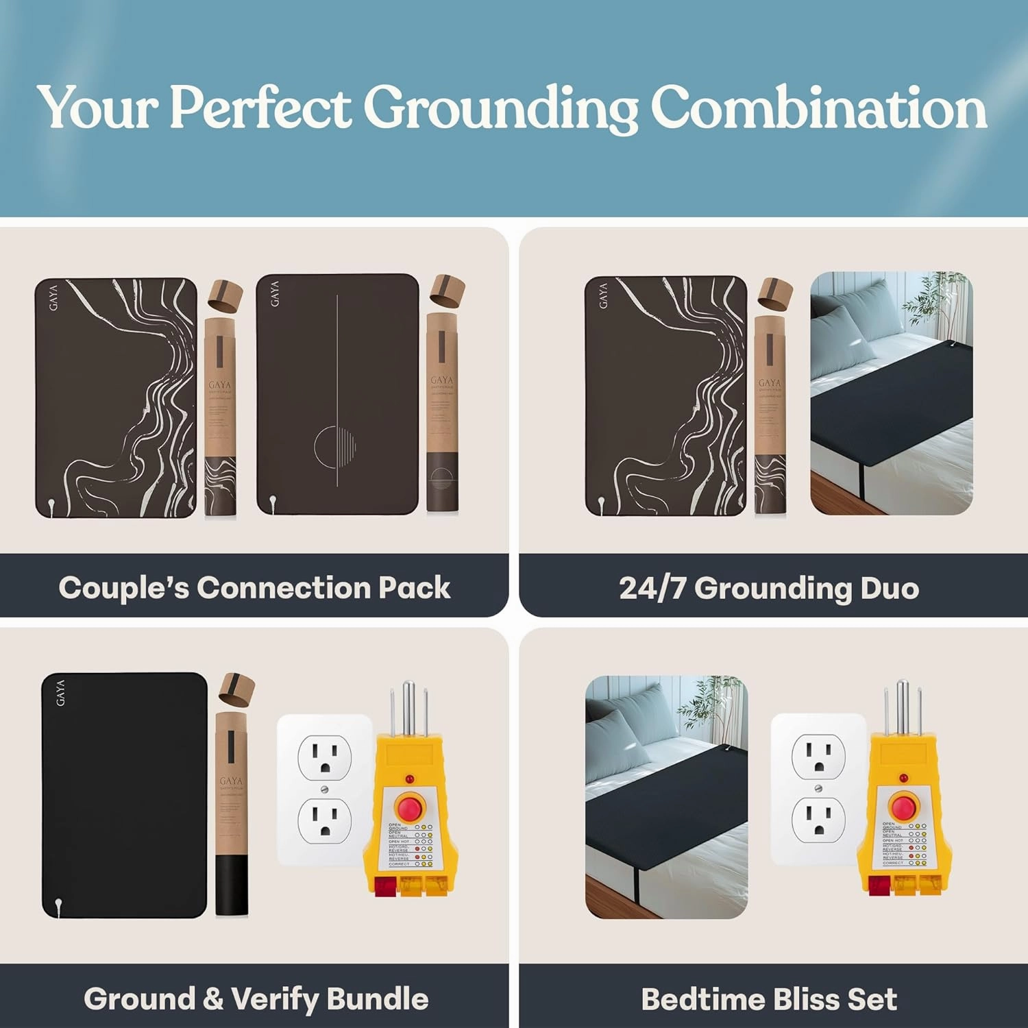 Grounding Mat for Bed King, Queen, Full Size, for Sleeping Improvement, Muscle Relaxation, Earthing Pad for Feet, Mats for Desk, Earth, Pads for Bedding, Wellness Gift