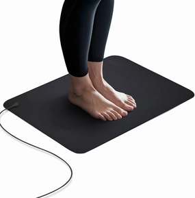 Grounding Pad, Grounding Mat for Feet 24x16 - Grounding Mat for Desk for Pain Relief & Anxiety - Anti-Slip PU Leather Made at Home, Office & Work, for Sleeping