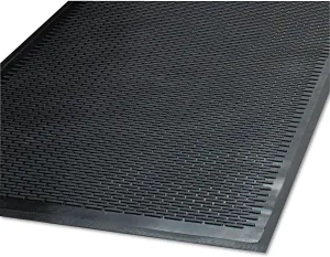 Guardian 14040600 Clean Step Outdoor Rubber Scraper Mat, Polypropylene, 48 x 72, Black