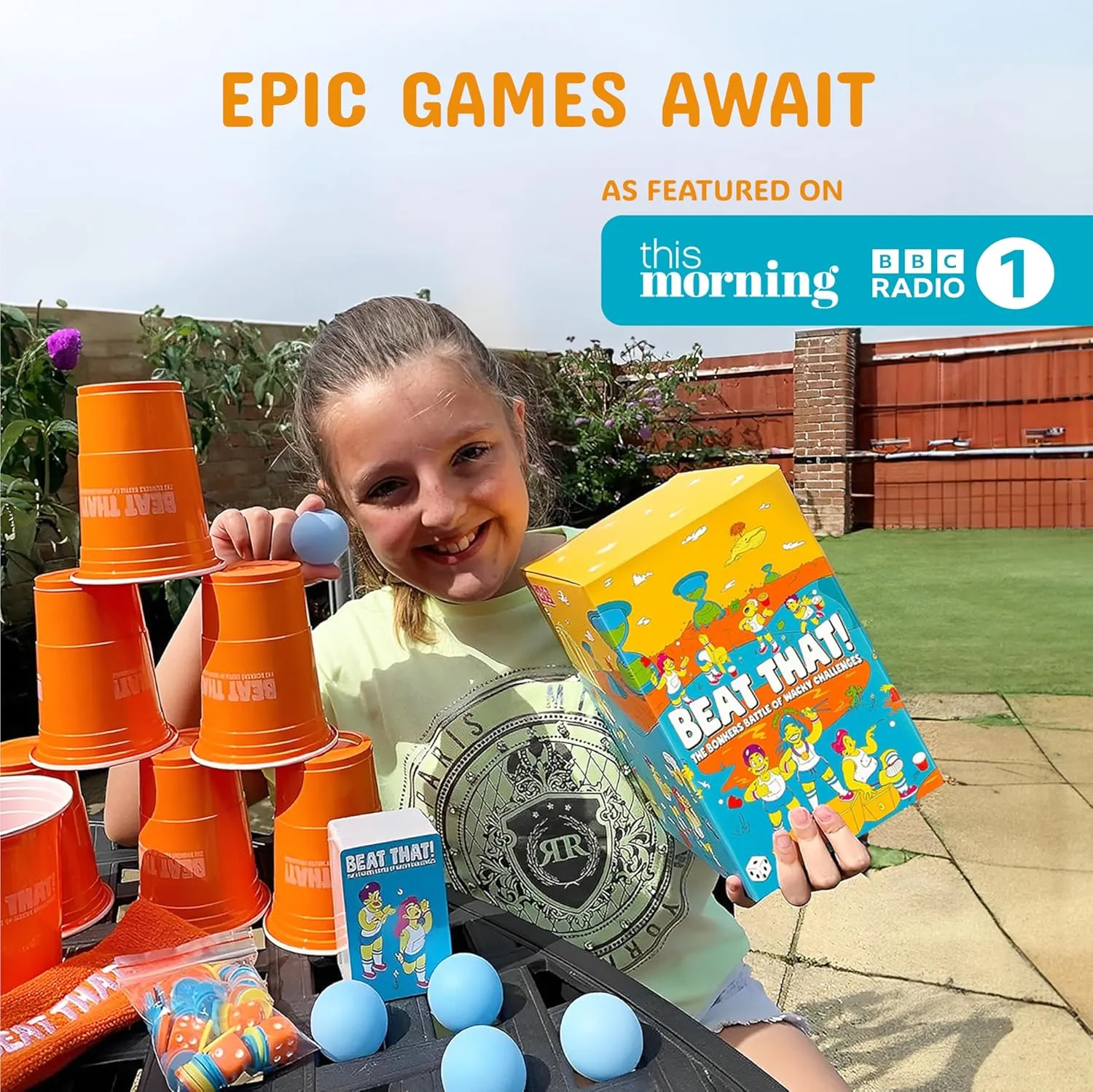 Gutter Games Beat That! Game and Household Objects Expansion Combo Pack [Family Party Game for Kids & Adults]