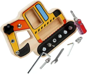HANABASS 1 Set Interactive Screwdriver Board for Reusable Sensory Fun Learning Plaything for Year Promotes Problem Solving Skills Safe and Design