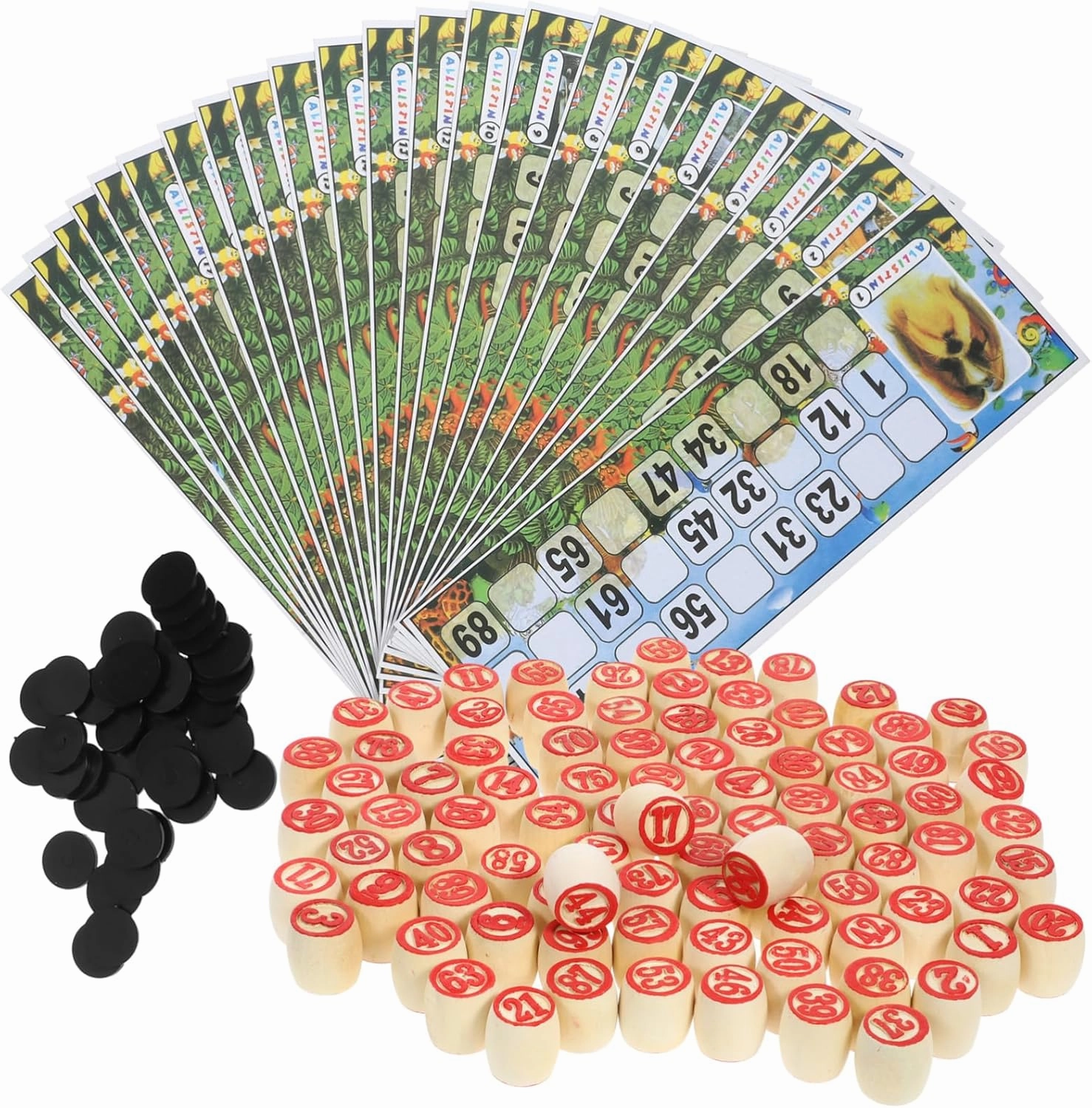 HANABASS Number Bingo Cards Bingo Game Chess Russian Lotto Supplies Family Party
