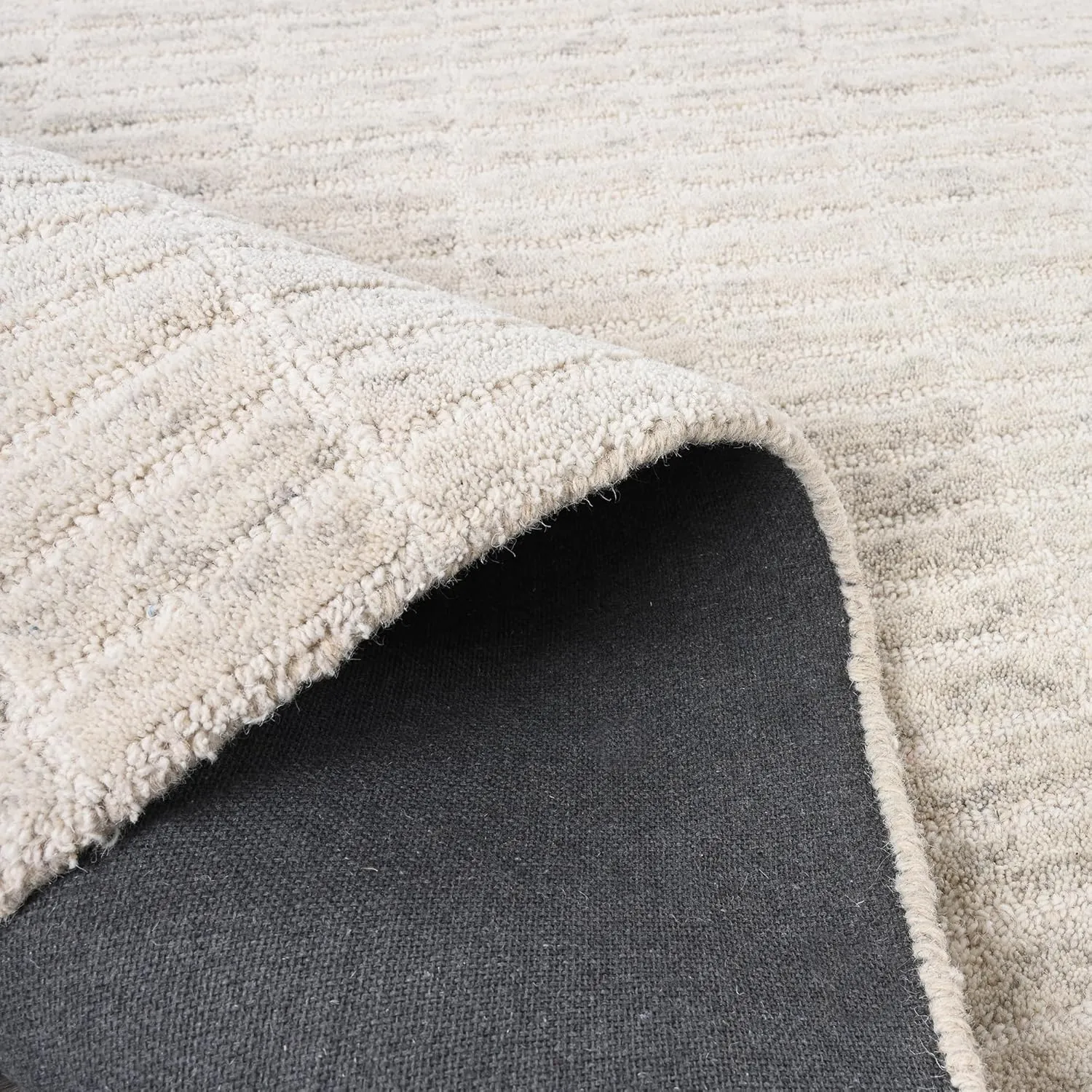 Handmade Capitola Space Dyeing Imported Premium Wool Area Rug - Unique Modern Design Carpet for Living Room, Bedroom, and Dining Room (Grey, 9' x 12')