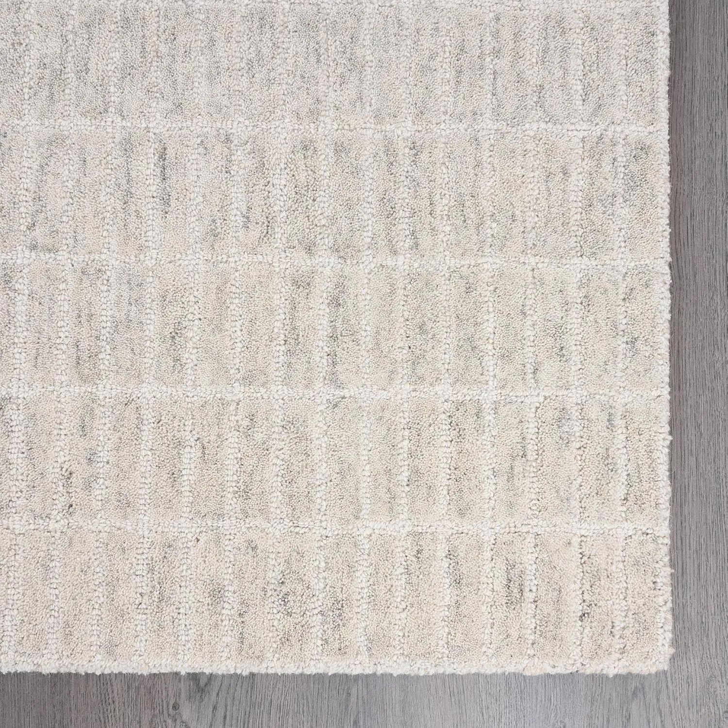 Handmade Capitola Space Dyeing Imported Premium Wool Area Rug - Unique Modern Design Carpet for Living Room, Bedroom, and Dining Room (Grey, 9' x 12')