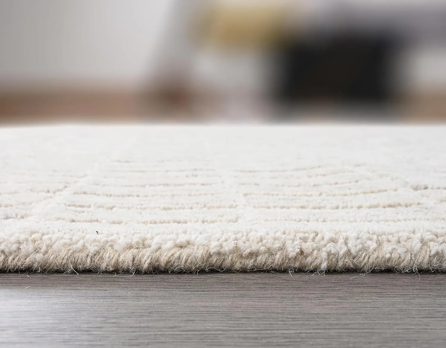 Handmade Capitola Space Dyeing Imported Premium Wool Area Rug - Unique Modern Design Carpet for Living Room, Bedroom, and Dining Room (Grey, 9' x 12')