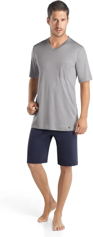 Hanro Men's Night and Day Sleeve Short Pajama Set