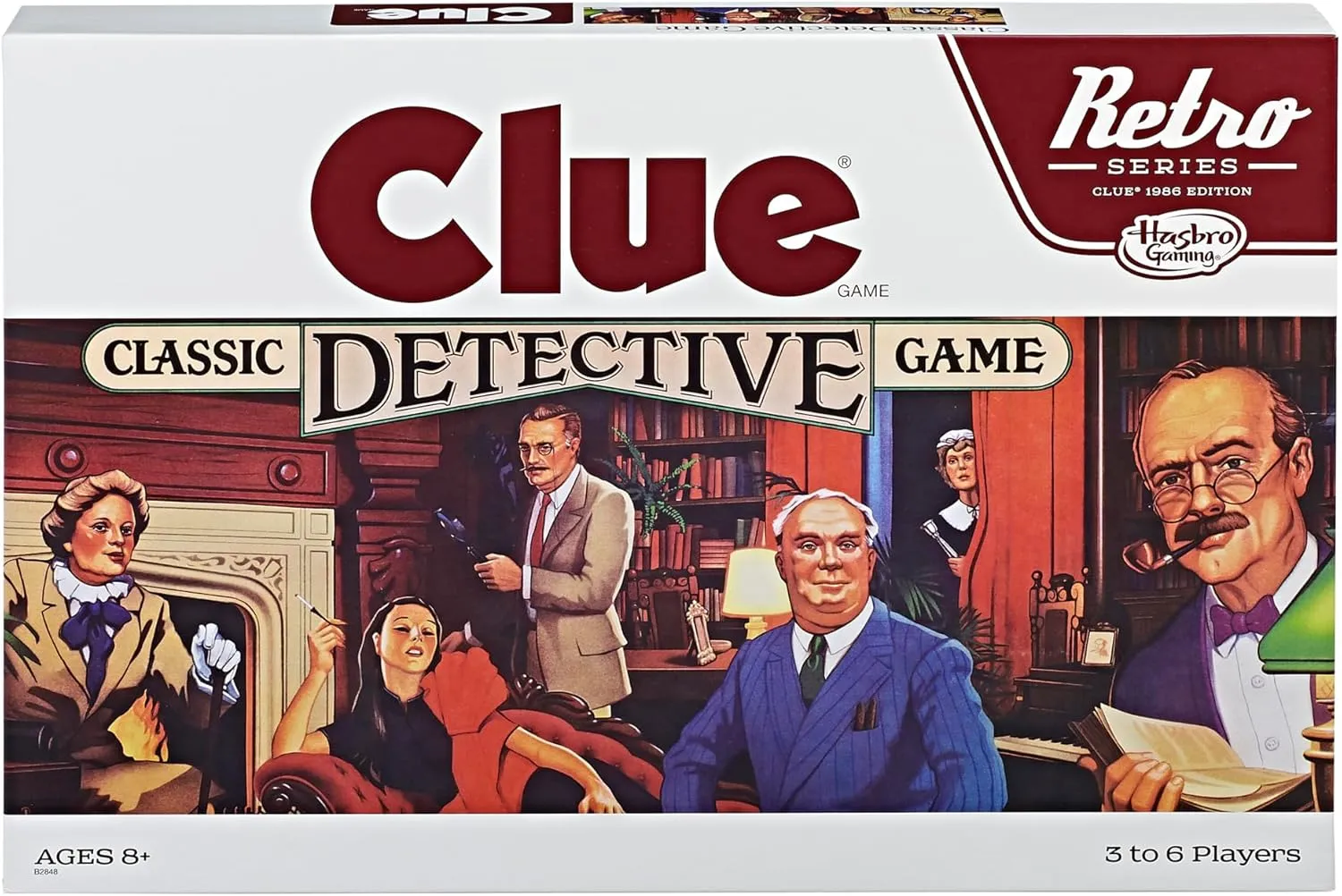 Hasbro Gaming Retro Series Clue 1986 Edition Board Game, Classic Mystery Game for Kids, Family Board Games for 3-6 Players, Ages 8  (Amazon Exclusive)