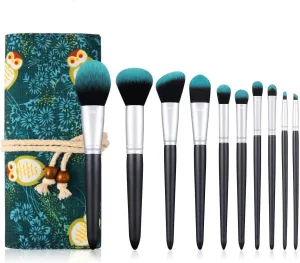 HAYNAH Marycan 10 PCS Firefly Makeup Brushes Set with Bag Eye Shadow Foundation Powder Contour Make Up Brush Cosmetic Beauty Tool Kit